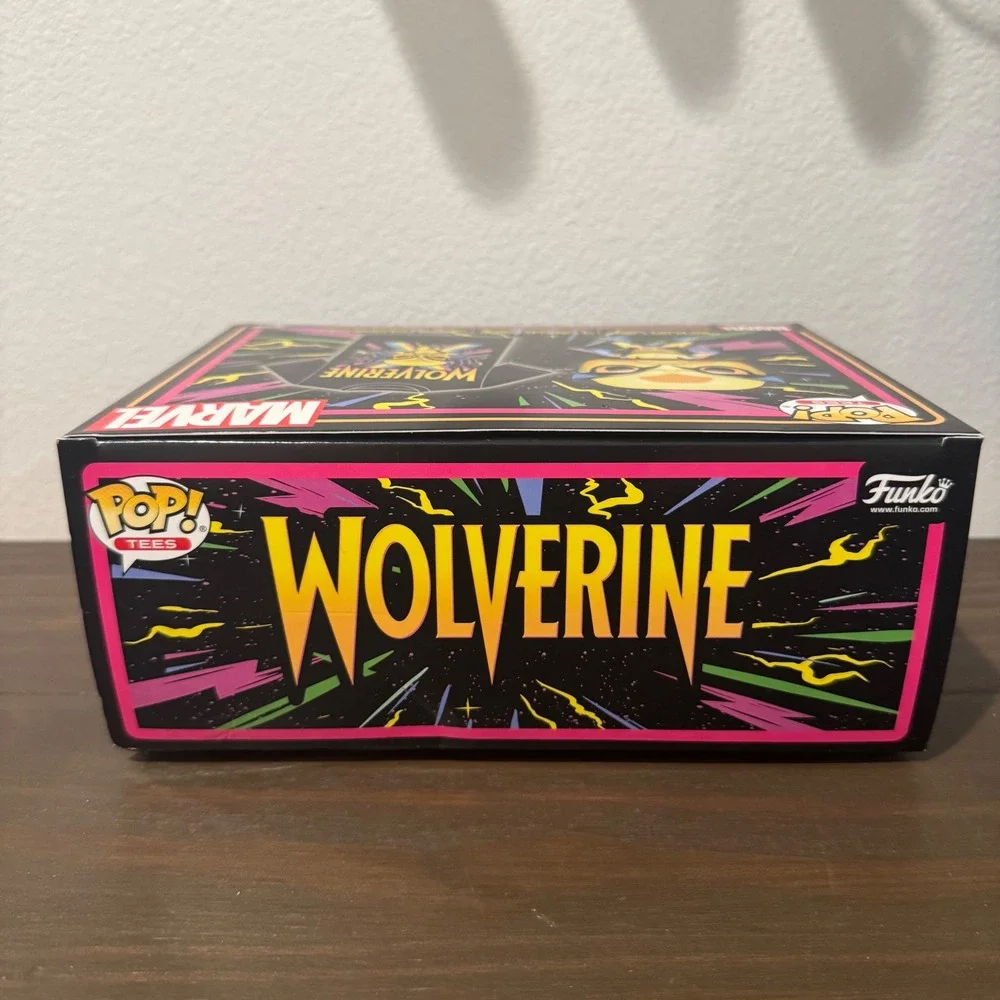 Funko Marvel Wolverine Blacklight Pop & Tee Empty Replacement Box XL Good